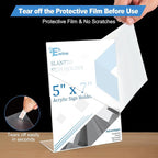 EHWINE 24 Pack 5 x 7 Acrylic Sign Holder, Vertical Slanted Back Paper Holder - Image 2