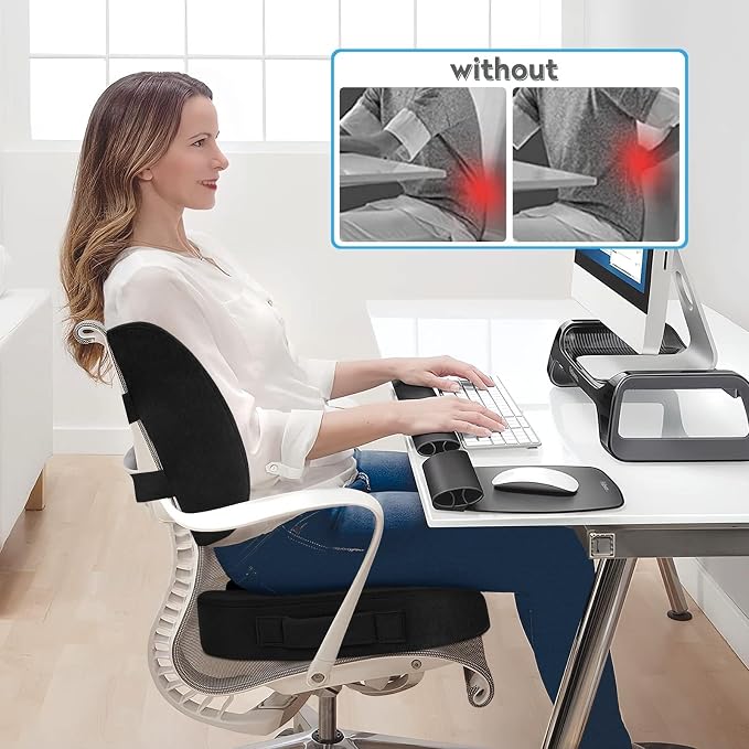 CloudBliss Seat Cushion, Office Chair Cushion, Car Seat Cushions, Lumbar - Image 4