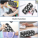 Black And White Soccer Ball Pencil Case Big Capacity Storage Pencil Pouch - Image 8