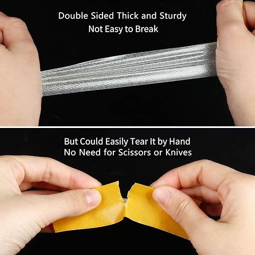 MILEQEE 5Pack Double Sided Tape Heavy Duty, 2in x 66FT, Super Sticky Resistente - Image 4