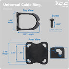 ICC 3” Plastic Cable Management Ring, Vertical/Horizontal, Rack or Wall Mount - Image 9