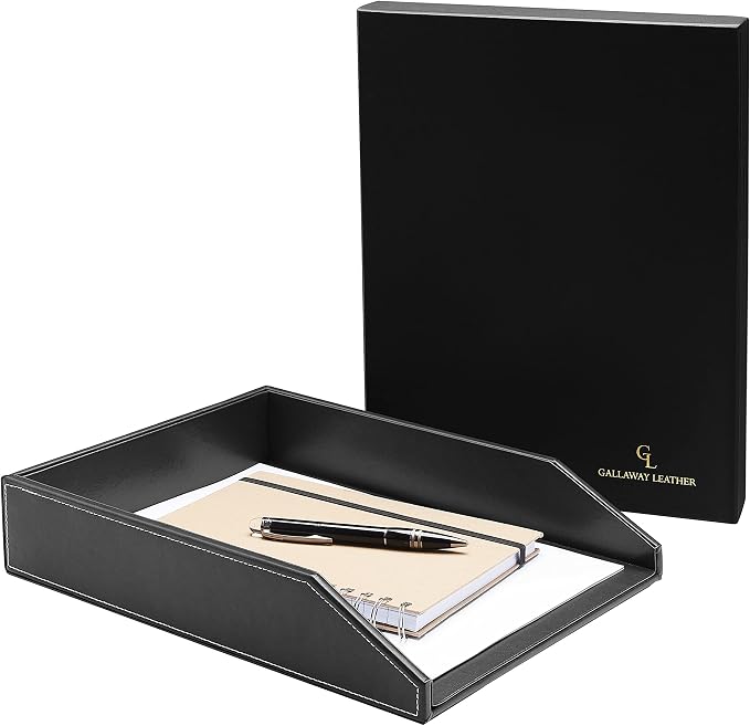 Gallaway Leather Letter Tray Organizer - Image 5
