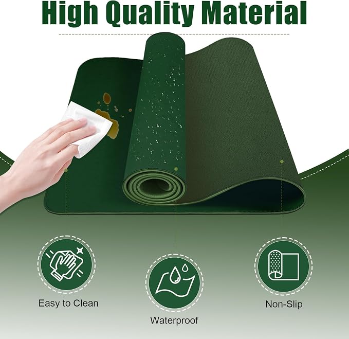 Desk Pad Protector, Leather & Suede Desk Mat, Non-Slip Desk Pad Mat, Large - Image 3