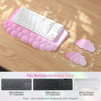 Wrist Rest with Keyboard Stand, Ergonomic Computer Wrist Support Pad, Cloud - Image 8
