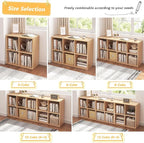 NELYE 4 Cube Organizer Bookcase - Image 6