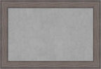 Amanti Art Grey Framed Magnetic Board 25x37 Large Vision Board by AmantiArt
