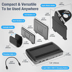 AceProAV 160W 6-Port USB-C and USB-A Charging Station Organizer - Image 6