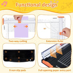 2 Set A4 Paper Cutter 12 Inch Titanium Paper Trimmer Scrapbooking Tool - Image 6