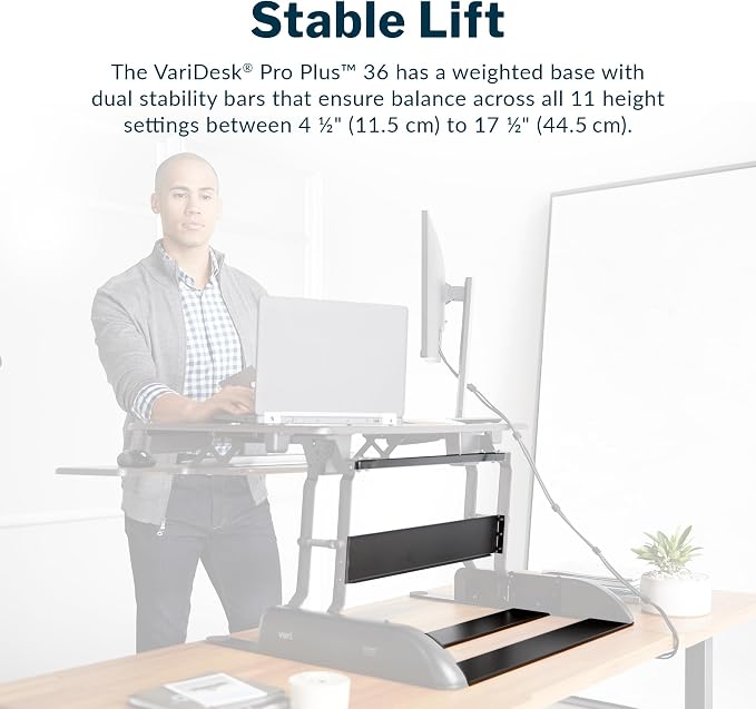 Vari Varidesk Pro Plus 36 Standing Desk Converter - Image 6
