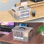 Drephia 10.5 Quart Clear Plastic Storage Box/Container - Image 6