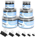 Binder Clips Assorted Sizes Including Extra Large Medium Small Mini and Micro by POPUFOX