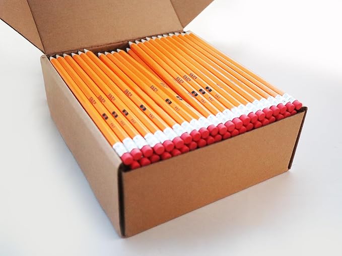 S & E TEACHER'S EDITION Woodcased #2 Pencils, Pre-sharpened, 2 HB Lead Bulk Box - Image 3