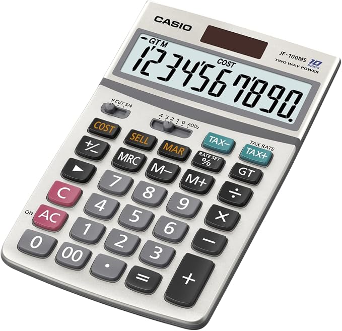 Casio Inc. JF-100BM Standard Function Calculator, 4 1/4 x 6 7/8 by Casio