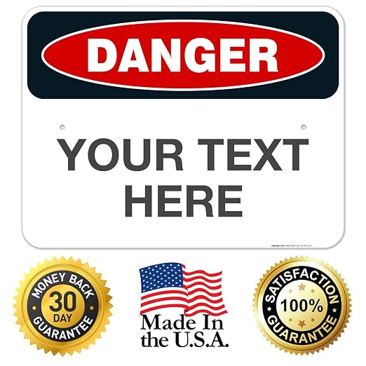 Custom Danger Sign, OSHA Sign, 18x24 Inches, Rust Free .063 Aluminum, Fade - Image 8