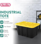 Sterilite 6-Pack Industrial Tote, Plastic Storage Container Bins - Image 3