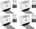 Vantamo Identity Protection Roller Stamps Wide Kit, Including 3-Pack Refills by Vantamo