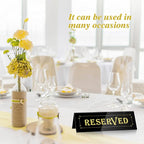 WATHFKCU 20PCS Acrylic Reserved Table Tent Signs, Reservation Seat Signs - Image 3