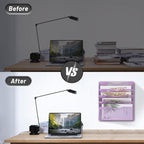 EASEPRES 5 Pocket Mesh Hanging Wall File Organizer, Wall Mounted Mail Paper - Image 3