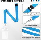 24-Pack Sky Blue Breakaway Lanyards - Image 4