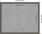 Amanti Art Silver Framed Magnetic Board 35x43 X-Large Vision Board - Image 3