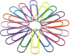 CasaVibe 50 Pack 4 Inches Jumbo Paper Clips, Vinyl Coated Multicolored Extra - Image 4