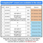 SimCos 18 Gauge 1/4" Narrow Crown Staples, Project Pack - Image 5