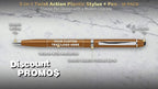 DISCOUNT PROMOS Custom Twist Action Plastic Stylus Pens, Personalized Bulk Pack - Image 3