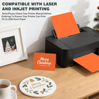 Cardstock 8.5 X 11, 40 Sheets, Pumpkin Orange Card Stock, 75lb/ 200gsm Orange - Image 4