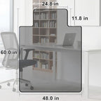 MESAILUP Beveled Edge Irregular Office Chair Mat - Image 2