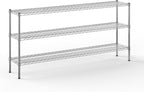 Regal Altair 14" Deep x 72" Wide x 34" Height Wire Shelving Kit | 3-Tier | NSF by Regal+Altair