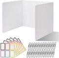 ZYINOZOC 24 Pack Desk Dividers for Students, 3-Fold Privacy Screens, Testing by Unknown