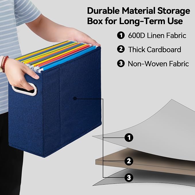 ComfortKeeper 4 Packs Letter Size File Organizer, File Folders Organizer - Image 3