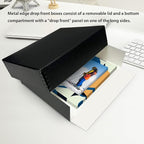 Lineco Museum Archival Storage Box, 9.75x12.75x3 in. Drop Front Design. - Image 2