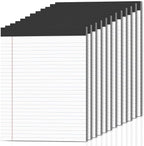 12-Pack Legal Pads 8.5"x11" Wide Ruled Note Pads by Nichela