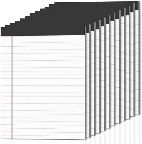 12-Pack Legal Pads 8.5"x11" Wide Ruled Note Pads by Nichela