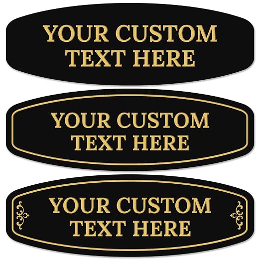 Custom Wall or Door Sign, Personalized Round Plaque Engraved Message by SigoSigns