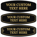 Custom Wall or Door Sign, Personalized Round Plaque Engraved Message by SigoSigns