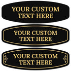 Custom Wall or Door Sign, Personalized Round Plaque Engraved Message by SigoSigns
