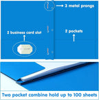 Two Pocket Folder, HERKKA 100 Pack 2 Pocket Folders - Image 5