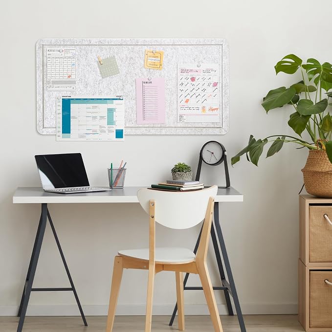 Bulletin Board, 35 x 17 1/2 inches Felt Board - Image 7
