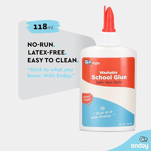 Liquid Glue - 4 oz Washable School Glue, Glue Bulk, Non-Toxic Liquid Glue - Image 6