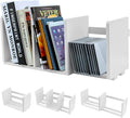 MyGift White Wood Desktop Bookshelf Organizer, Expandable Adjustable Display by MyGiftHome