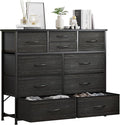 LUMTOK 10-Drawer Dresser, Fabric Dressers Drawers by LUMTOK