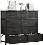 LUMTOK 10-Drawer Dresser, Fabric Dressers Drawers by LUMTOK