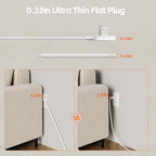 Surge Protector Power Strip 10 FT Flat Extension Cord ，10 AC Outlets & 4 USB - Image 5