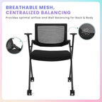 12 Pack Stackable Conference Room Chairs - Image 6