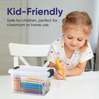 Superio Mini Storage Container Plastic Crayon Box Art Supplies and Sewing Case - Image 7