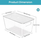 Vtopmart 12 Pack Clear Stackable Storage Bins - Image 2