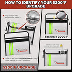 ROLOWAY Fireproof Bag 5200℉ Heat Insulated - Image 6
