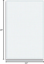 Graph Paper Pad, 50 Sheets, Double Sided, 4x4 Blue Quad Rule, Easy Tear Sheets - Image 7